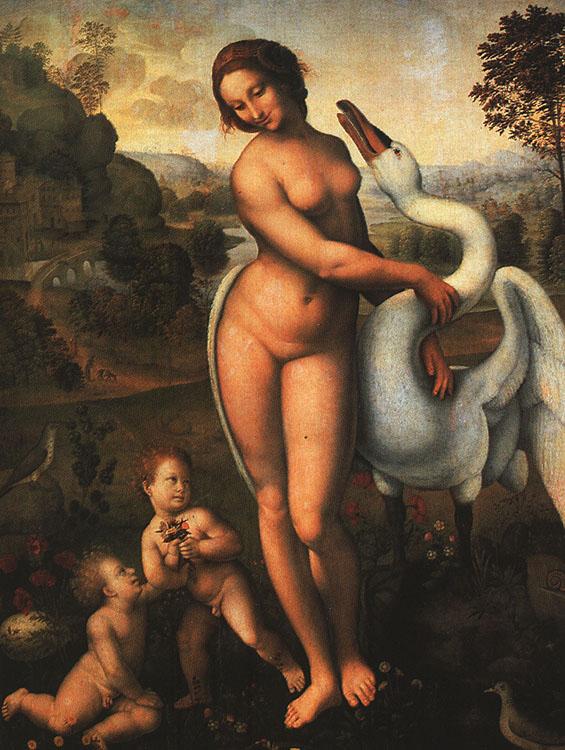  Leonardo  Da Vinci Leda oil painting image